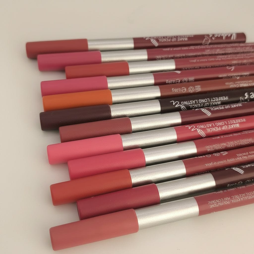 Afraz Kashee's Pack of 12 High-Pigmented Smooth Lipsticks – Creamy Nude Shades Kit