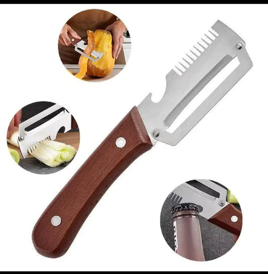 Afraz 3-in-1 Multifunctional Vegetable Peeler Knife – Daily Kitchen Tool for Food Prep
