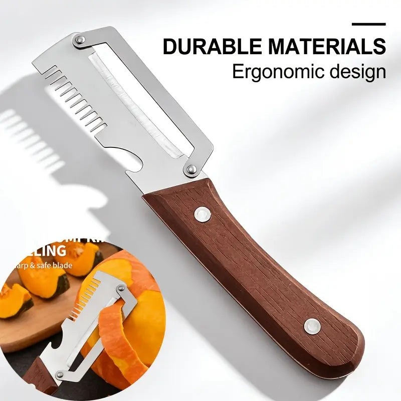 Afraz 3-in-1 Multifunctional Vegetable Peeler Knife – Daily Kitchen Tool for Food Prep