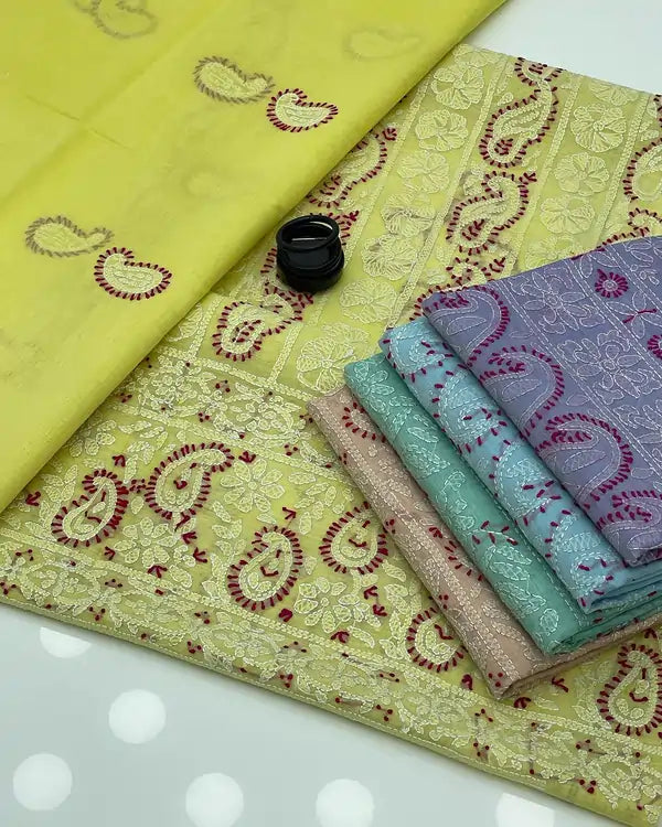 2 piece paper cotton work. benazir shadown tanka. buy online from AFRAZ.pk
