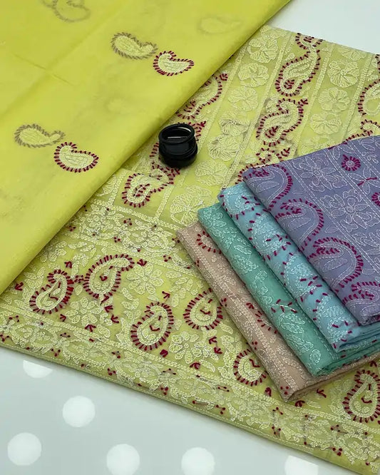 2 piece paper cotton work. benazir shadown tanka. buy online from AFRAZ.pk