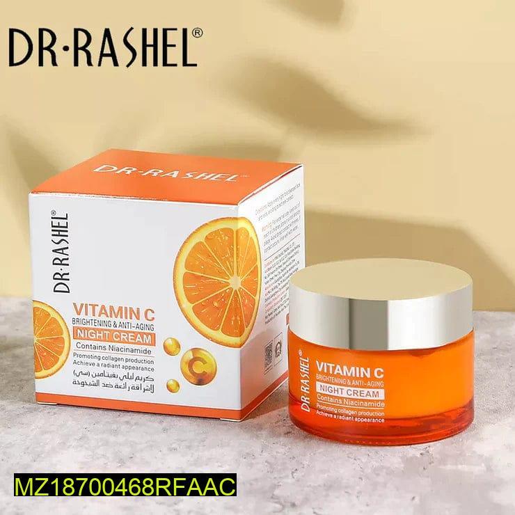 Dr Rashel Vitamin C Night Cream 50ml – Anti-Aging Brightening Moisturizer for Glowing Skin