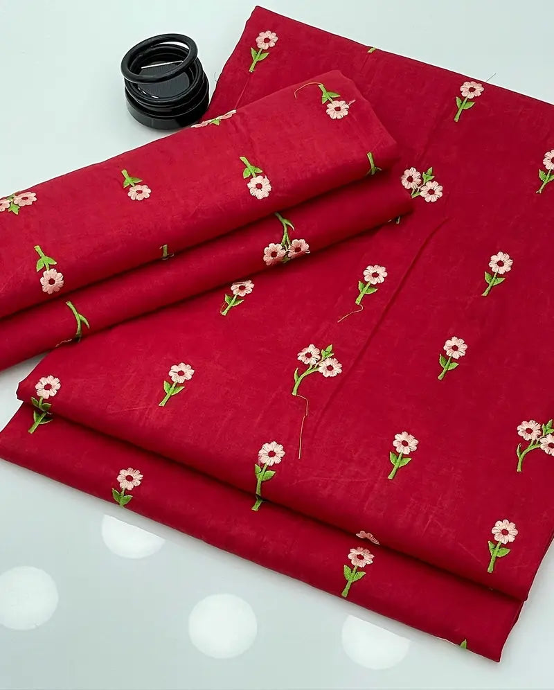 Soft Cotton Lawn Front Back & Sleeves All Over Embroidery Shirt & Trouser 2 Pcs Dress 👗 | AFRAZ