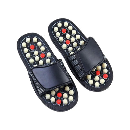 Afraz Acupressure Massage Slippers for Men & Women – Non-Slip Reflexology Sandals with Adjustable Acupuncture Points for Blood Circulation