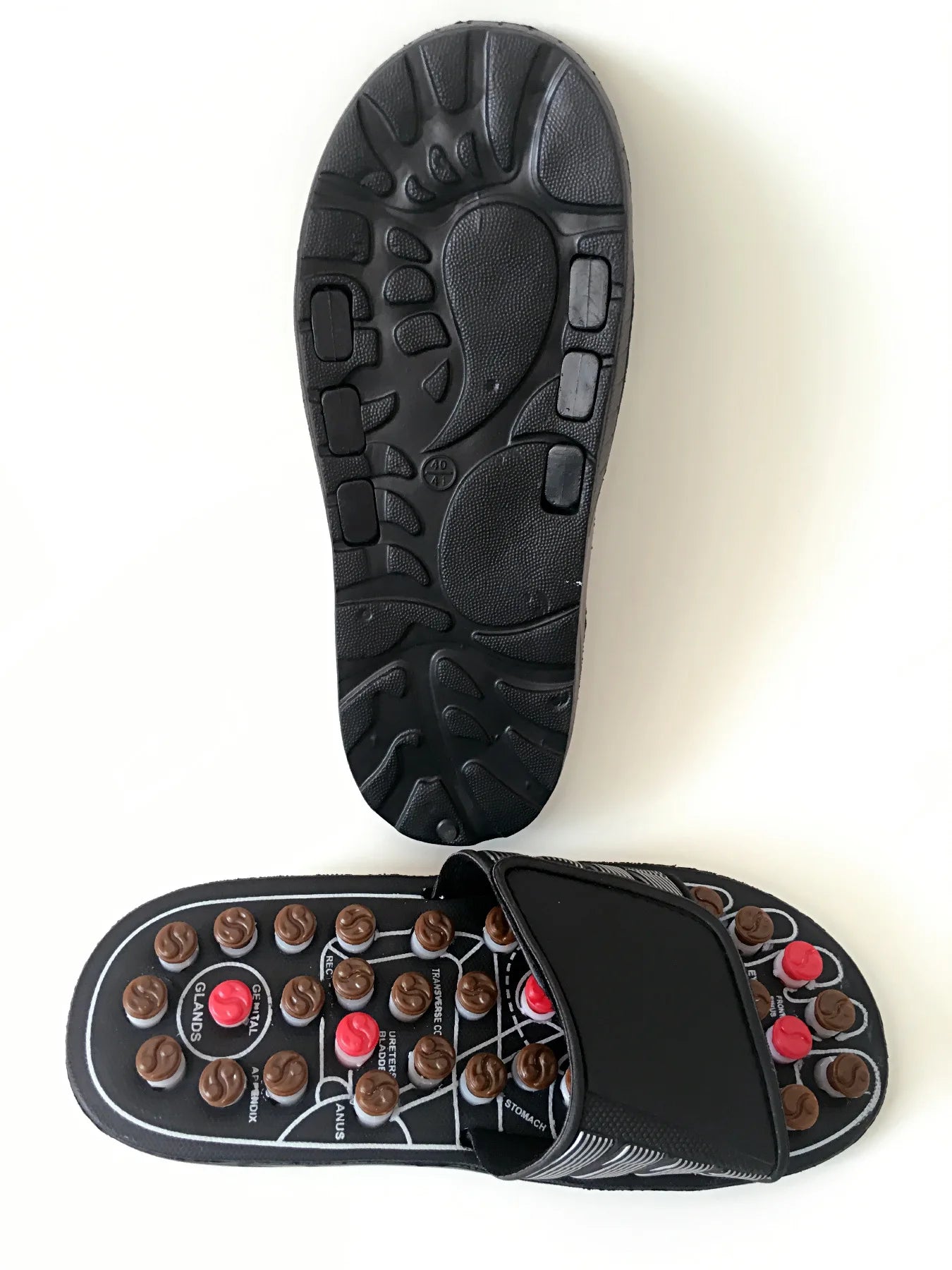 Afraz Acupressure Massage Slippers for Men & Women – Non-Slip Reflexology Sandals with Adjustable Acupuncture Points for Blood Circulation
