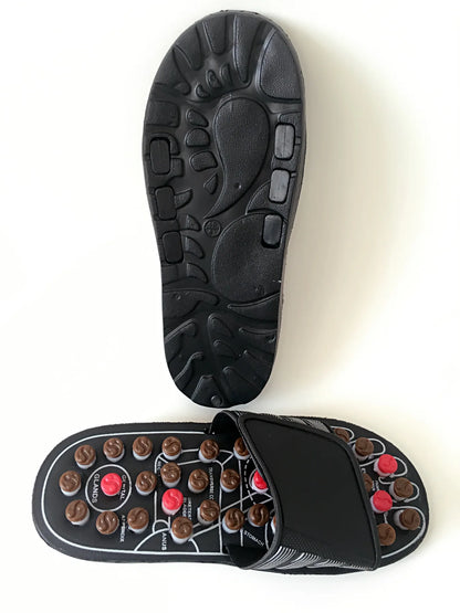 Afraz Acupressure Massage Slippers for Men & Women – Non-Slip Reflexology Sandals with Adjustable Acupuncture Points for Blood Circulation