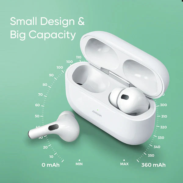 afraz WS Wireless Earbuds — Active Noise Cancelling (ANC) Bluetooth Headphones (White)