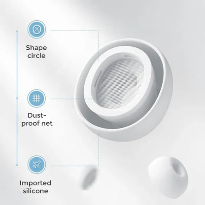 afraz WS Wireless Earbuds — Active Noise Cancelling (ANC) Bluetooth Headphones (White)