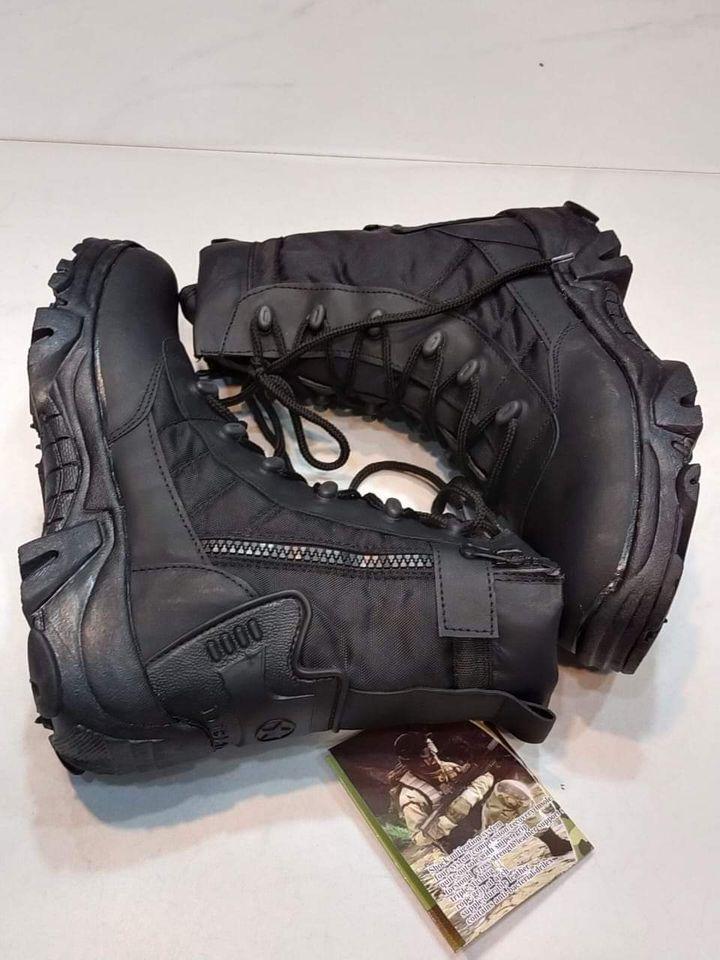 Afraz "Black Delta" Men's Comfortable Tactical Boots — Premium High-Ankle Military Style Outdoor Shoes