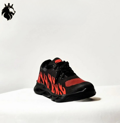 Afraz "Red Fire" Men's Comfortable Rubber Joggers — Premium Athletic Running Shoes & Sneakers