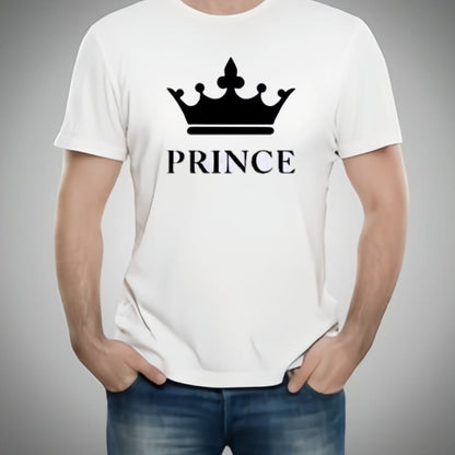 Afraz Prince & Princess Matching T-Shirt Combo | Premium Couple Pack