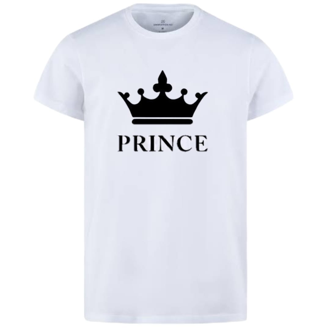 Afraz Prince & Princess Matching T-Shirt Combo | Premium Couple Pack