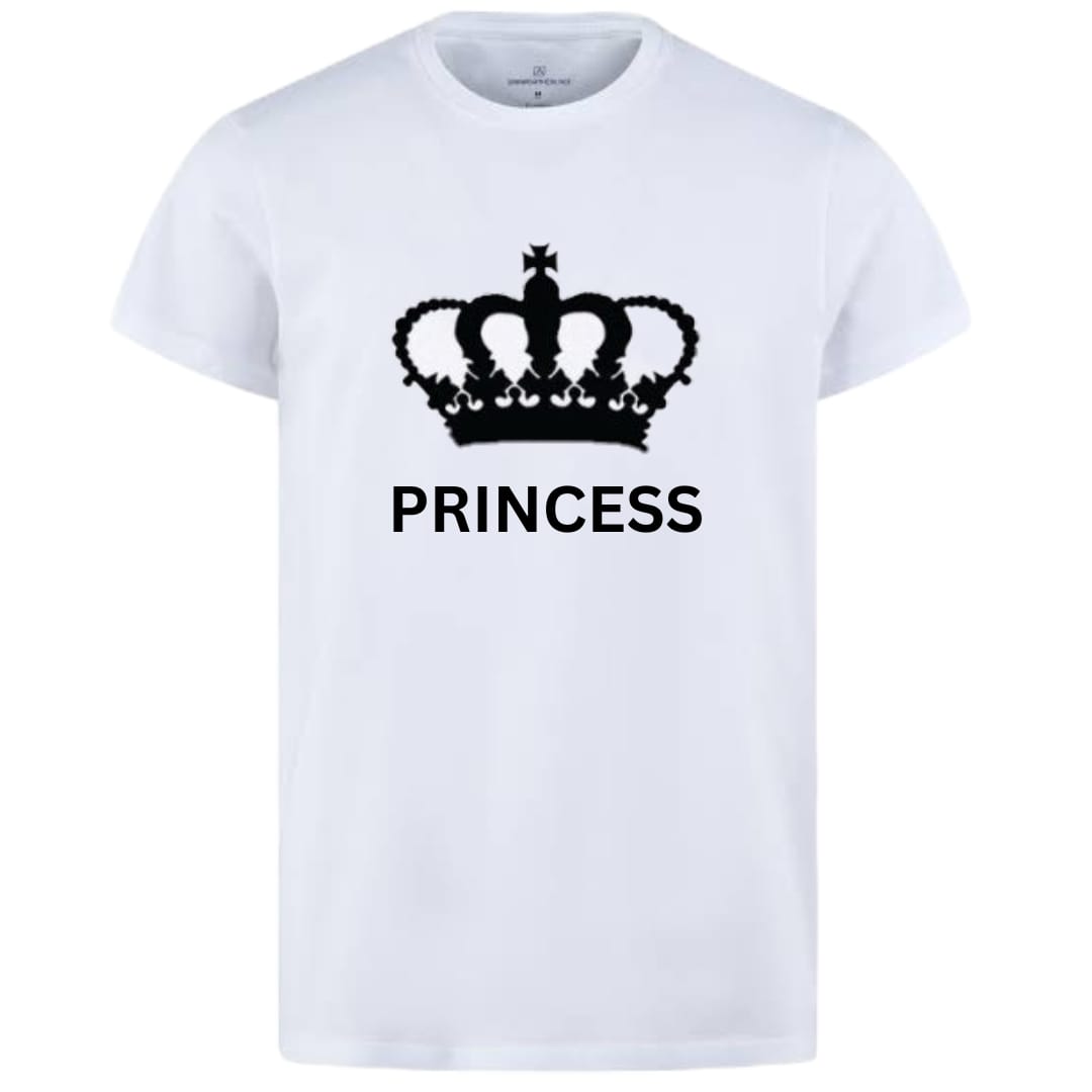 Afraz Prince & Princess Matching T-Shirt Combo | Premium Couple Pack