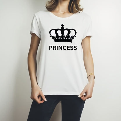Afraz Prince & Princess Matching T-Shirt Combo | Premium Couple Pack