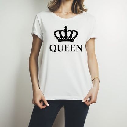 Afraz King & Queen Matching T-Shirt Combo | Premium Couple Pack