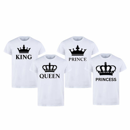 Afraz Family Matching T-Shirt Combo | King, Queen, Prince & Princess Pack