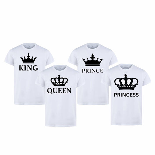 Afraz Family Matching T-Shirt Combo | King, Queen, Prince & Princess Pack