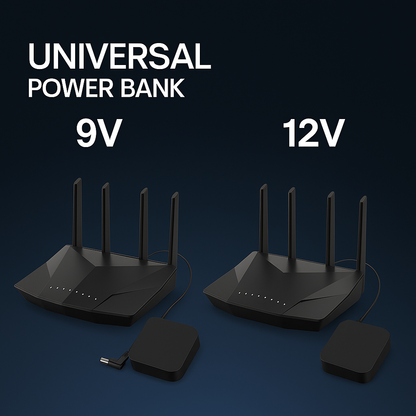 Afraz 12V WiFi Router Power Bank 20000mAh – Heavy-Duty Mini UPS for Seamless Internet Connectivity (Without Adapter - Random Color)