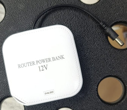 Afraz 12V WiFi Router Power Bank 20000mAh – Heavy-Duty Mini UPS for Seamless Internet Connectivity (Without Adapter - Random Color)