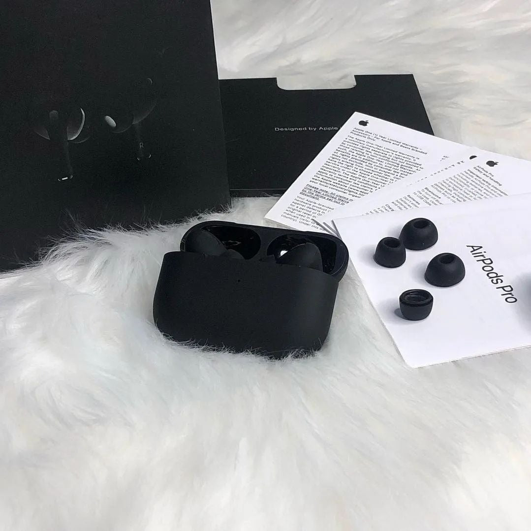 Premium AirPods Pro 2 TWS Wireless Earbuds (Carbon Titanium Edition) — Active Noise Cancelling (ANC) Headset with Buzze