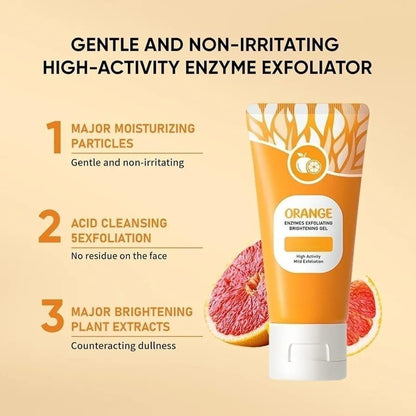 Afraz Smart Orange Enzyme Exfoliating Gel – Premium Brightening Citrus Skincare (50ml)
