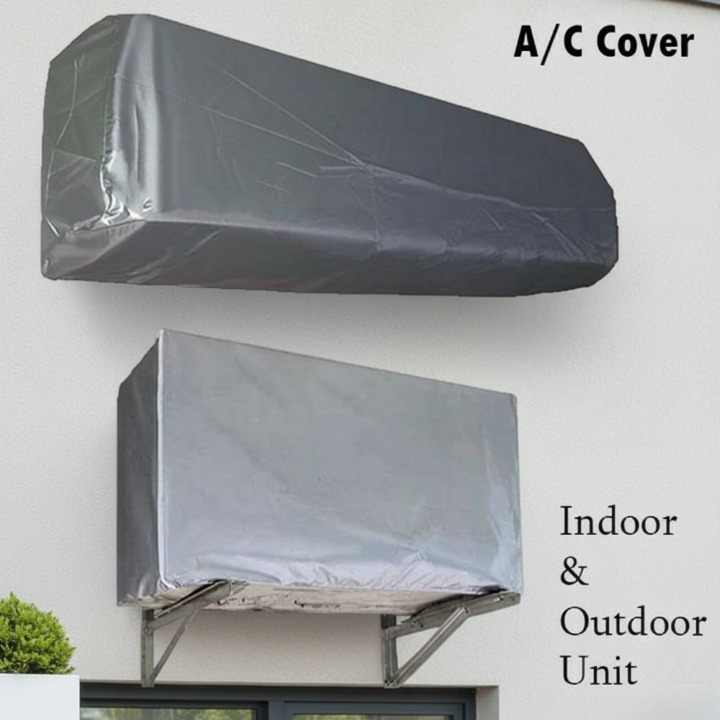 Afraz 1 Ton Split AC Dust Proof Cover Set (2 Pcs) – Premium Non-Woven Fabric Indoor & Outdoor Protection (Non-Waterproof, Non-Parachute)