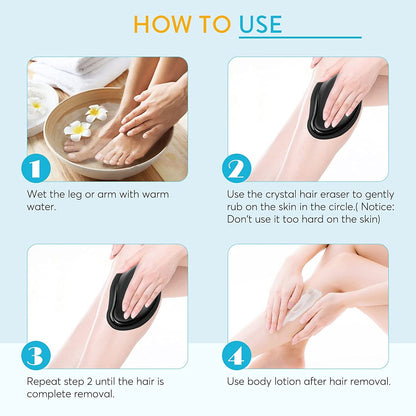 Afraz Crystal Hair Eraser – Painless Hair Remover & Skin Exfoliator