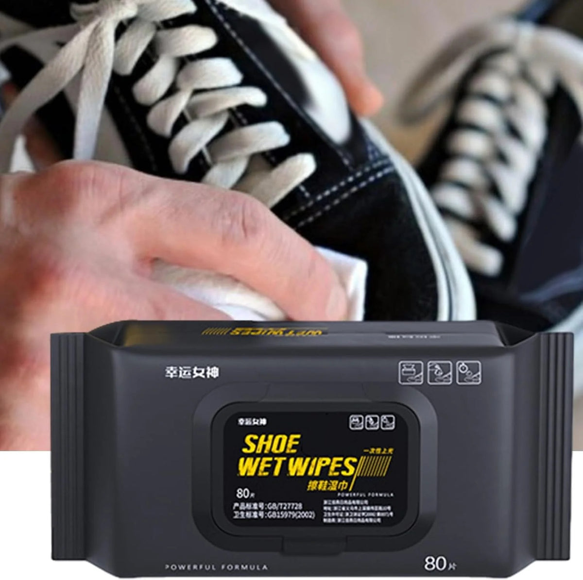 Afraz Premium Shoe Wipes (80 Pcs Pack) – Instant Cleaner & Quick Dirt, Scuff & Stain Removal Kit for All Footwear