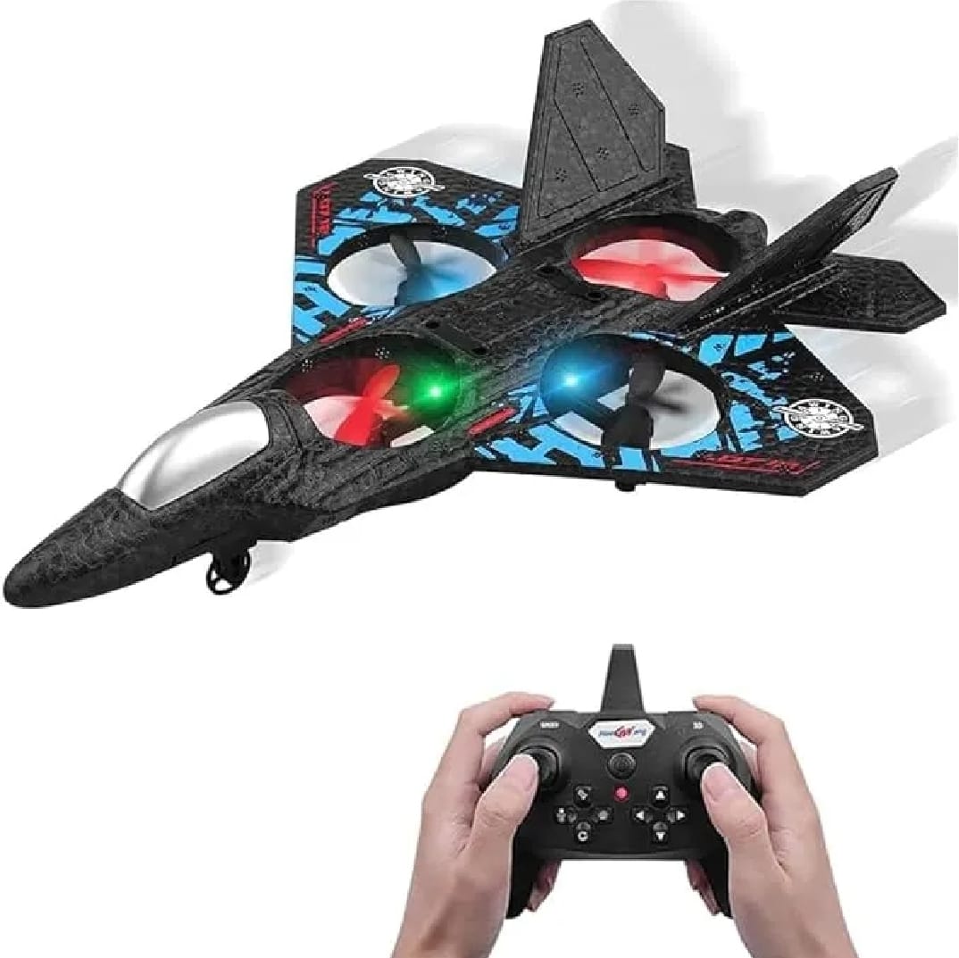 Afraz Smart RC Fighter Jet Plane – 2.4G Remote Control High-Speed Foam Airplane Toy