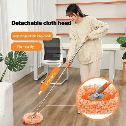 Afraz 360° Rotating Microfiber Mop – Round Shape Floor Cleaning Mop with Extendable Adjustable 36-Inch Stick for Home & Office