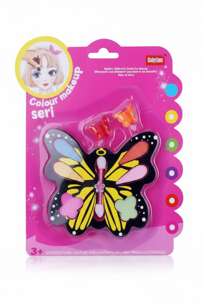 Afraz Kids Mini Butterfly Makeup Palette Set – Safe & Non-Toxic Pretend Play Cosmetic Kit