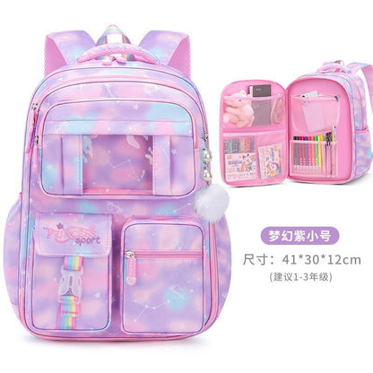 Afraz Next-Gen Smart School Backpack – Heavy-Duty Multi-Pocket Daily Bag (Purple Blue)