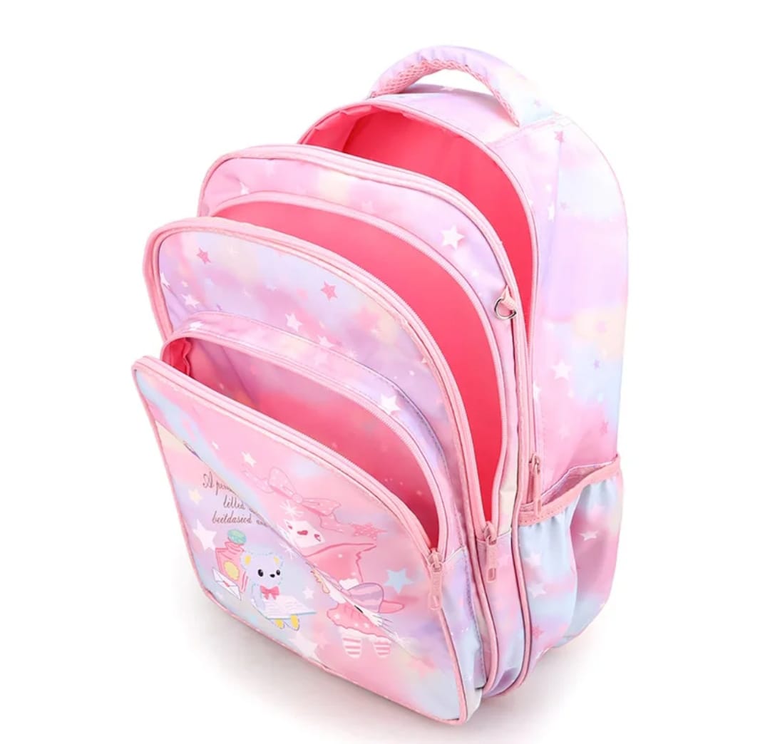 Afraz Hello Kitty Smart Premium School Bag – Stylish Pink Durable Backpack for Kids