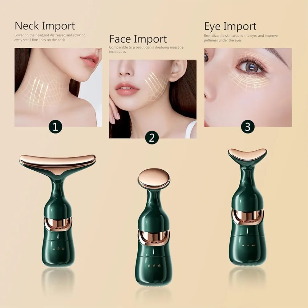 Afraz 3-in-1 Face Slimming & Uplift Wand – Thermal & Vibration Beauty Massager