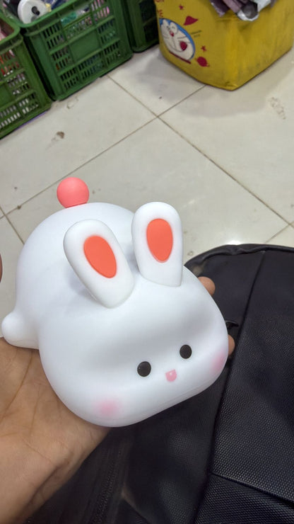 Afraz Cute Rabbit Silicone Lamp – Soft Touch Night Light for Kids Bedroom & Home Decor
