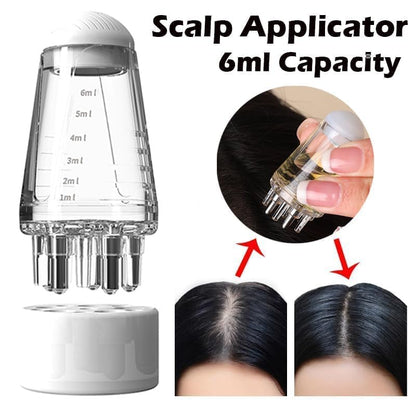 Afraz Scalp Hair Comb Oil Applicator (6ml) – Portable Mini Root Therapy Massager & Liquid Serum Dispenser for Hair Growth