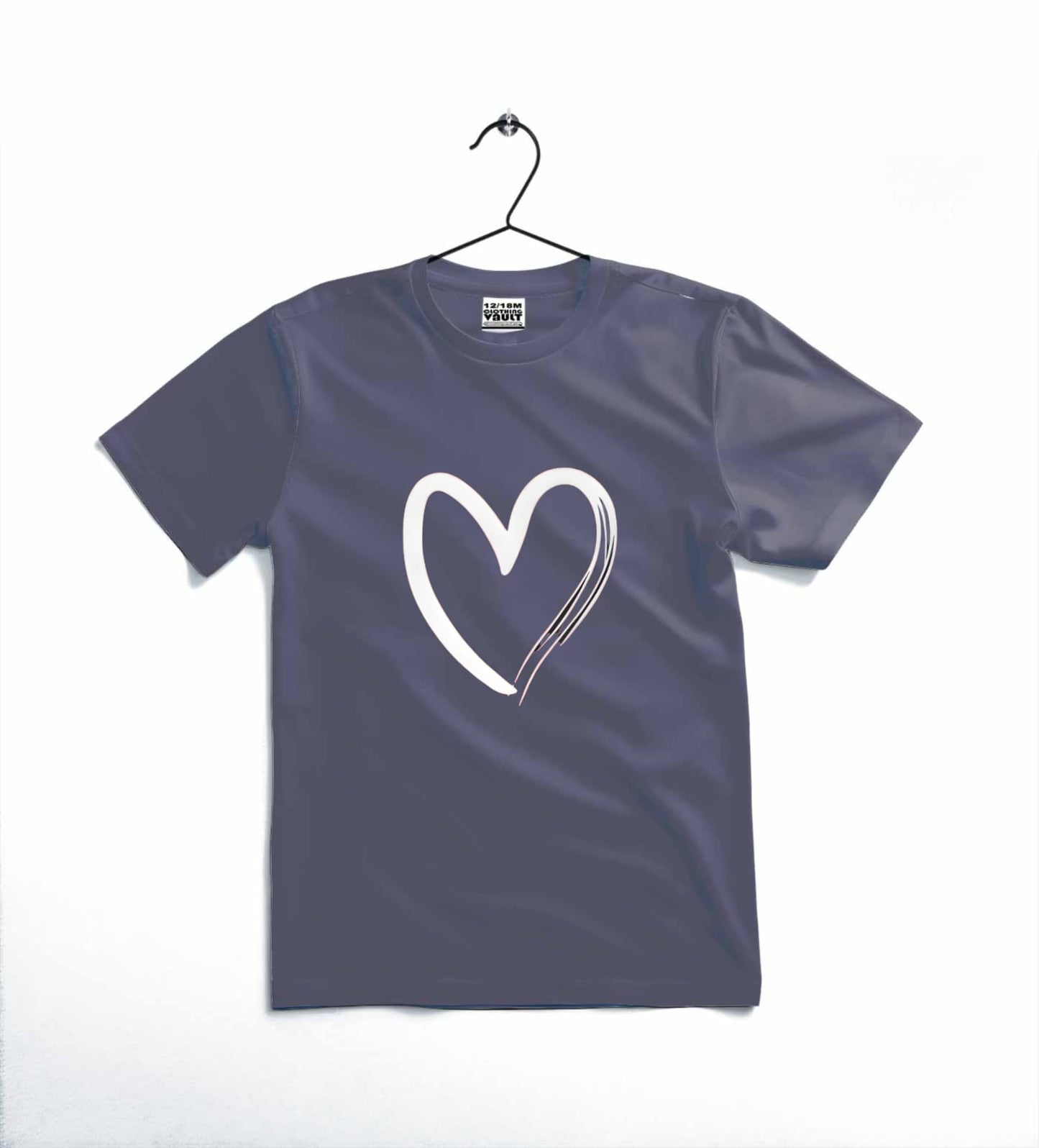 Afraz Premium Heart Printed Kids T-Shirt – Ultra-Soft Cotton Casual Tee