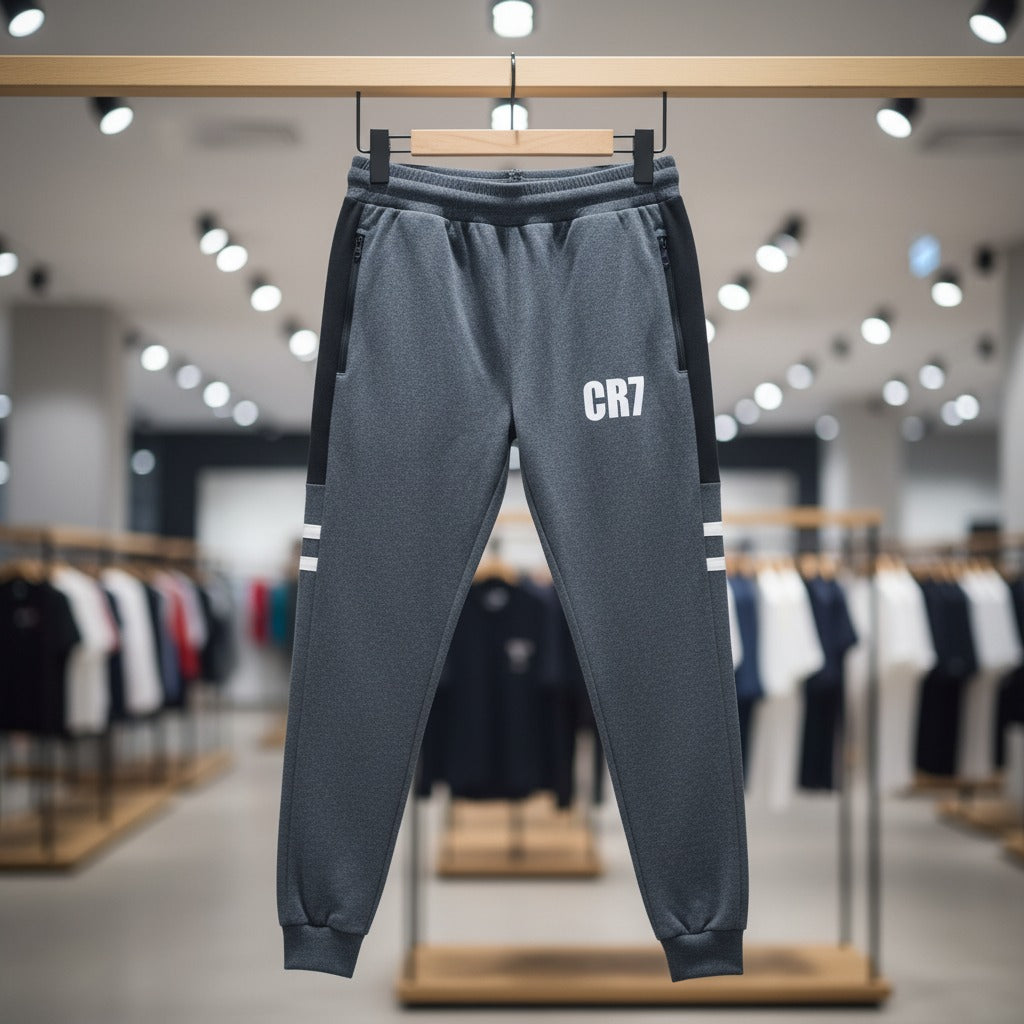 CR7 Athletic French Terry Zipper Trouser