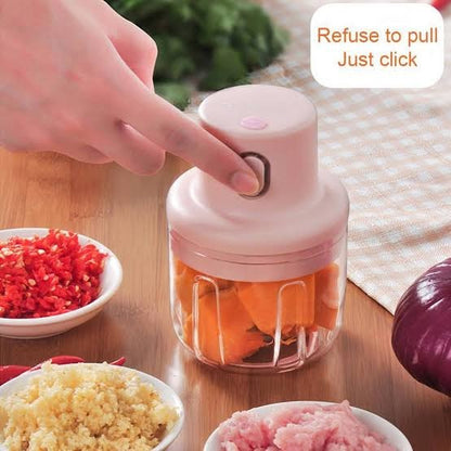 Afraz USB Rechargeable Mini Food Processor & Meat Mincer | 250ml Portable Vegetable Cutter