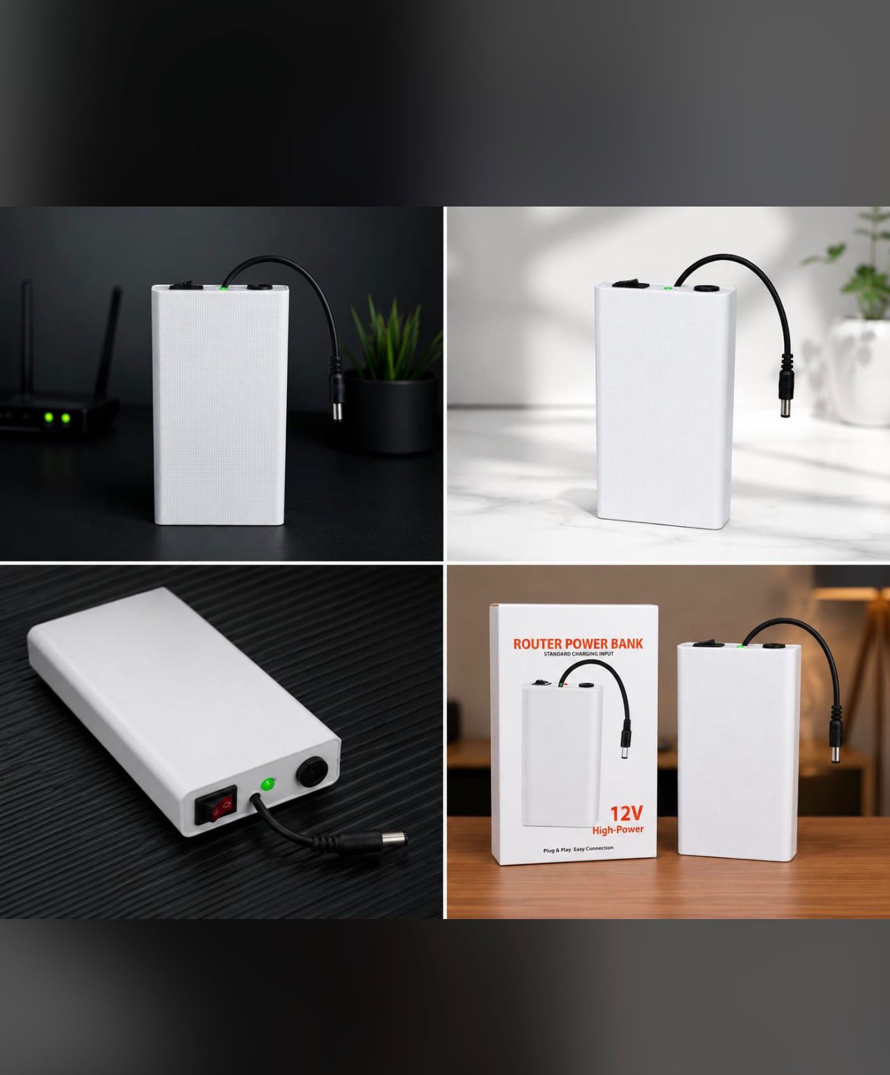 Xiaomi Mi 12V Router Power Bank by Afraz – 20000mAh Mini UPS Battery Backup for Uninterrupted Wi-Fi Internet Connectivity