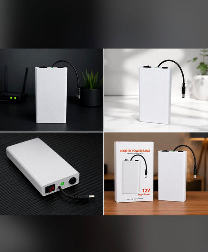 Xiaomi Mi 12V Router Power Bank by Afraz – 20000mAh Mini UPS Battery Backup for Uninterrupted Wi-Fi Internet Connectivity