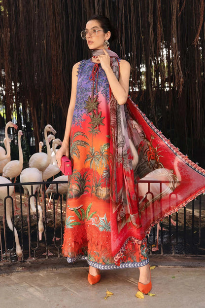 Afraz Premium 3-Piece Unstitched Embroidered Lawn Suit MBL-MPT-2907-B-26 – Summer Collection