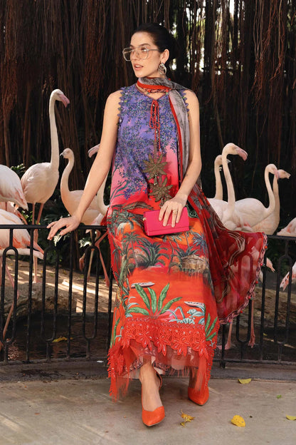 Afraz Premium 3-Piece Unstitched Embroidered Lawn Suit MBL-MPT-2907-B-26 – Summer Collection
