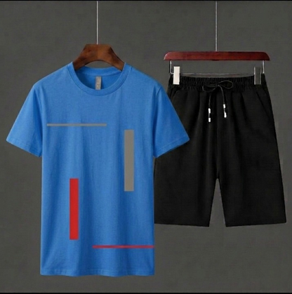 Afraz HY Boutique Pack of 2 Men's Summer Tracksuit – Casual T-Shirt & Shorts Set