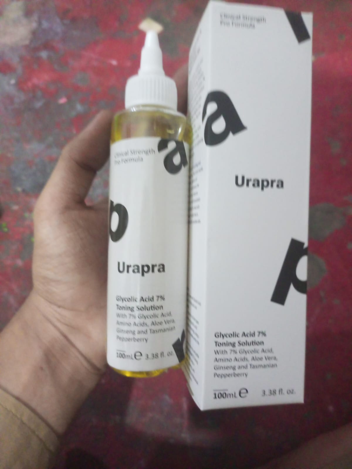 Afraz Urapra Glycolic Acid 7% Toning Solution (100ml) – Exfoliating Toner for Bright & Smooth Skin