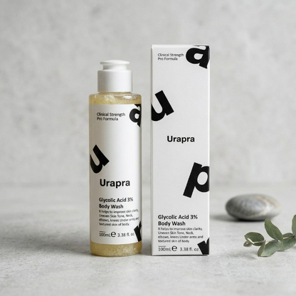 Urapra Glycolic Acid 3% Body Wash – Premium Exfoliating & Brightening Cleanser (100ml)
