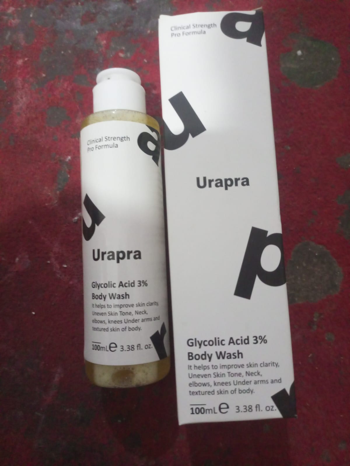 Urapra Glycolic Acid 3% Body Wash – Premium Exfoliating & Brightening Cleanser (100ml)