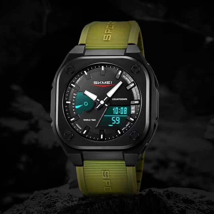 SKMEI Original Premium Analog-Digital Watch – Multi-Function Tactical Sports Watch