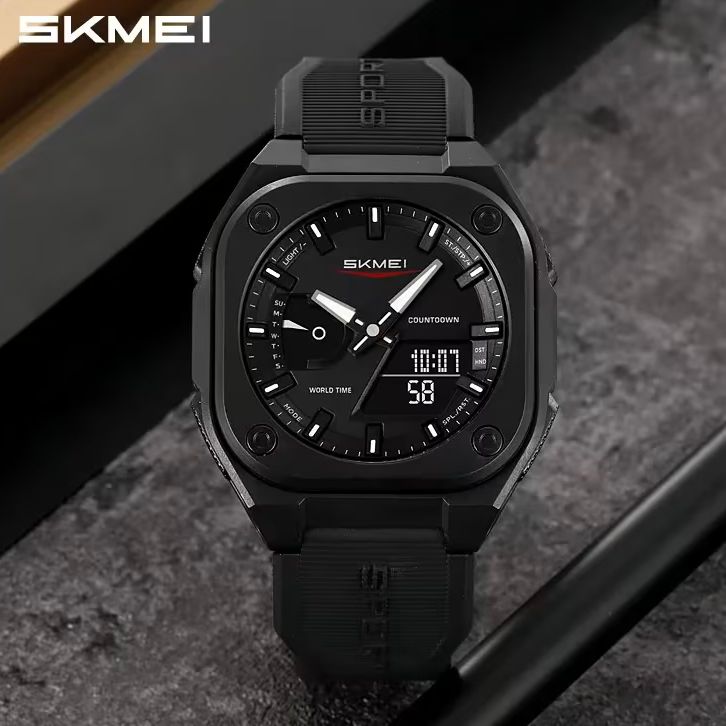 SKMEI Original Premium Analog-Digital Watch – Multi-Function Tactical Sports Watch