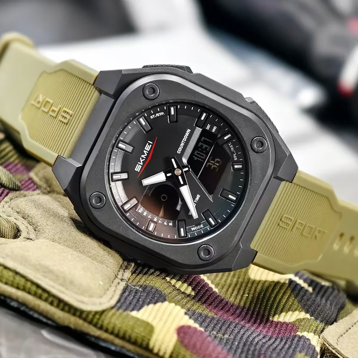 SKMEI Original Premium Analog-Digital Watch – Multi-Function Tactical Sports Watch